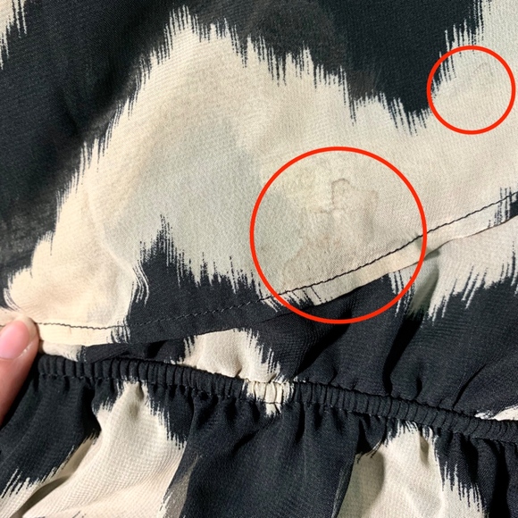 Black and Cream Chevron Maxi Dress - Picture 4 of 6